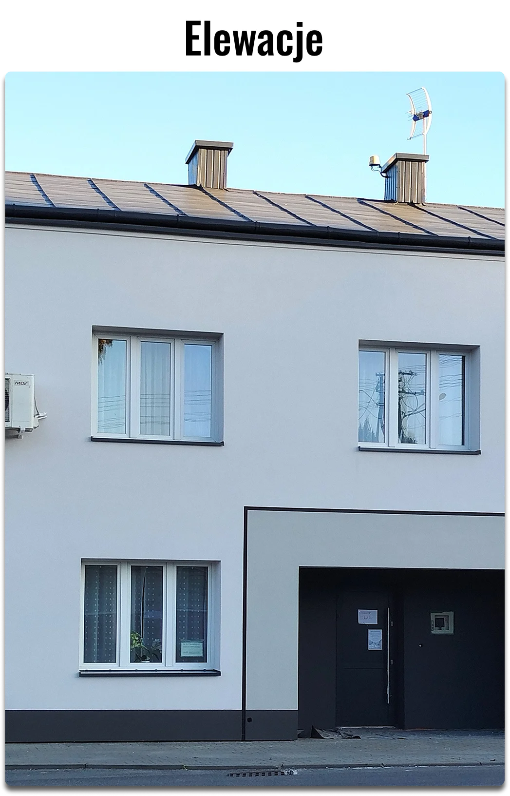 ocieplony budynek z elewacją